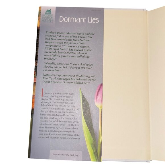 Victorian Mansion Flower shop Mysteries: Dormant Lies with Dust Jacket Bookmark - Picture 4 of 7